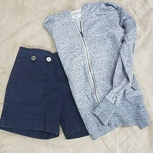 EUC Madewell zip up hoodie 3/4th sleeve size M